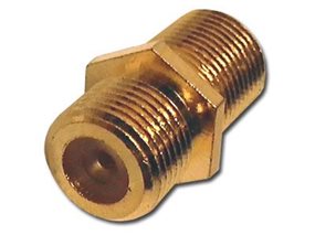 Picture of Coaxial Coupler - F-Type RF - Gold Plated