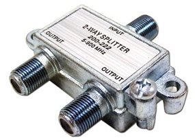 Picture of Coaxial Splitter - MATV F-Type - 2 Way - 900Mhz DC-Passive