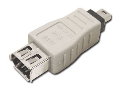 Picture of FireWire Adapter - 6 pin Female to 4 pin Male