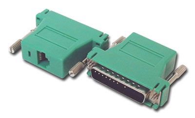 Picture of Modular Adapter Kit - DB25 Male to RJ45 - Green