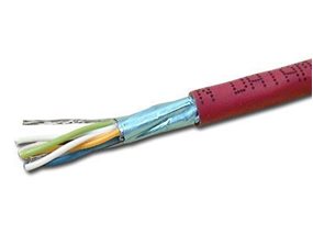 Picture of Shielded DataMax Cat 6 Cable - Stranded, FTP, Red PVC - 1000 FT