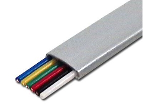 Picture of Silver Satin Modular Cable - 6 Conductor - 1000 FT