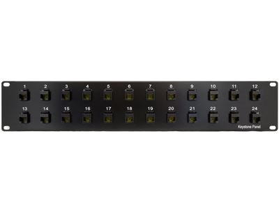 Picture of Cat 6 Feed Through Patch Panel - 24 Port