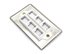 Picture of 4 Port Stainless Steel Keystone Faceplate - 2 of 4