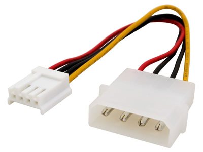 6 Inch 5.25 Male to 3.5 Female Internal Power Adapter | Computer Cable ...