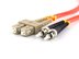 Picture of 1m Multimode Duplex Fiber Optic Patch Cable (50/125) - SC to ST - 1 of 4