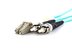 Picture of 10m Multimode Duplex Fiber Optic Patch Cable (50/125) OM3 Aqua - Laser Opt - LC to ST - 1 of 4