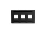 Picture of Faceplate Furniture 3-port Black