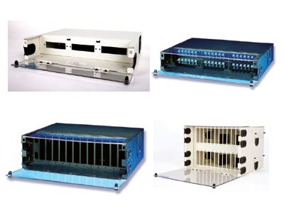 Picture of FiberOpticx Rack Mount Cabinet - 4U with Splice Trays for 144 Splices - Black