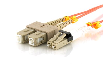 Picture of 3m Multimode Duplex Fiber Optic Patch Cable (50/125) - Mini LC to SC