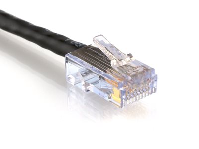 Picture of Cat 6 Ethernet Patch Cable - 1 FT, Black, Assembled