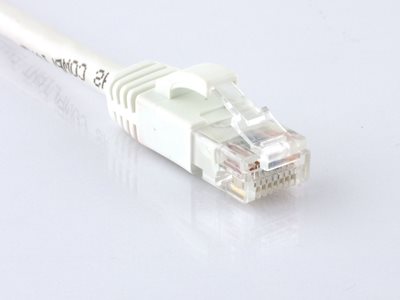 Picture of Cat 6 Ethernet Patch Cable - 3 FT, White, Booted