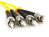 Picture of 1m Singlemode Duplex Fiber Optic Patch Cable (9/125) - ST to ST