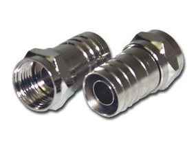 Picture of F-Type Connector - RG59 - Crimp - Male - 10 Pack