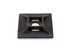 Picture of 1 1/8 Inch Black Square Adhesive Tie Mount - 100 Pack - 1 of 4