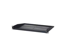 Picture of 19" Single-Sided Vented Shelf, 1U, 7"D, Black