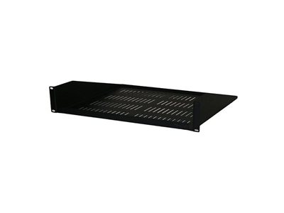 Picture of 19" Single-Sided Vented Shelf, 2U, 18 Depth, Black