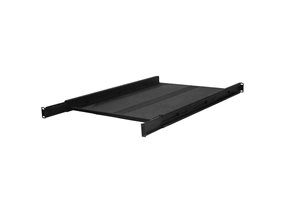 Picture of 19" Fixed Shelf Vented Heavy Duty Shelf, 1U, 18"D, Black