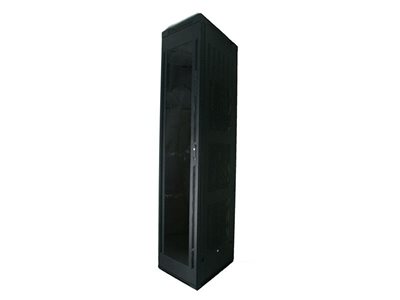 Picture of 7Ft Floor Enclosure, Acrylic Door,  23"W X 23"D, 45U, Black, Knockdown