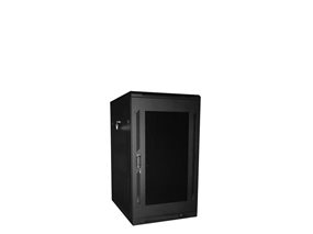 Picture of 3Ft Floor Enclosure, Acrylic Door,  23"W X 31"D, 20U, Black, Knockdown