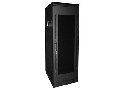 Picture of 6Ft Floor Enclosure, Acrylic Door,  23"W X 31"D, 45U, Black