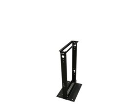 Picture of 3Ft 2-Post 19" Open Frame Aluminum Floor Rack, 20U, Black