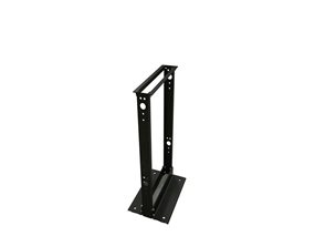 Picture of 4Ft 2-Post 19" Open Frame Aluminum Floor Rack, 28U, Black