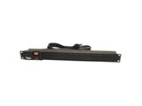 Picture of 19" Horizontal Rack Mount Surge Strip, 12 Outlets, 120V/15A, 1U, Black