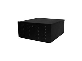 Picture of Dvr Security Enclosure W/Vented Steel Door,  20"W X 21"D X 9"H, Black