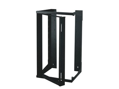 Picture of 3Ft Swing-Out Open Frame Wall Rack, 18"D, 20U Black