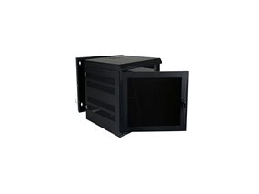 Picture of Wall Enclosure, Front/Rear Access, 22"H X 21"W X 24"D, 11U, Black