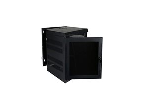 Picture of Wall Enclosure, Front/Rear Access, 27"H X 21"W X 24"D, 14U, Black