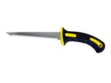 side view of platinum tools PRO Drywall Saw. Heavy duty non-slip handle, and 1.8mm thick blade