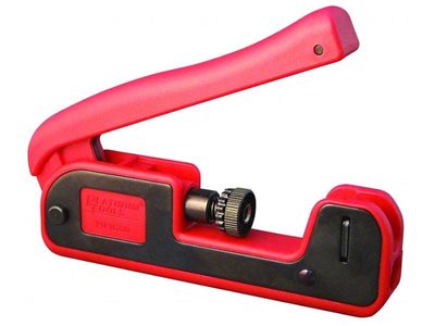 Platinum Tools red and black Seal Smart 2 Compression crimp tool