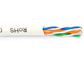 Picture of Cat5e 350Mhz Network Cable - 24 AWG Solid Copper, White, Plenum (CMP) - 1000 FT