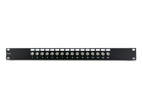 Picture of 16 Port Fully Loaded F-Type Coaxial Patch Panel - 1U