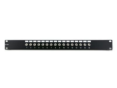 Picture of 16 Port Fully Loaded F-Type Coaxial Patch Panel - 1U