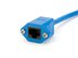 Picture of Cat 6 Panel Mount Extension Cable - 6 FT, Blue - 2 of 4