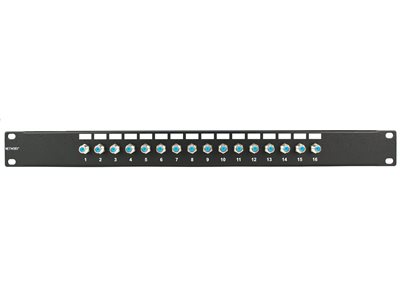 Picture of F-Type Coaxial Patch Panel - 16 Port, 1U, 3Ghz, Fully Loaded