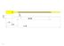 Picture of 13 Inch Heavy-Duty Yellow Pull Tight Plastic Seal - 100 Pack - 2 of 4