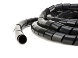 Picture of 1/8 Inch Black Polyethylene Spiral Wrap - 10 Foot