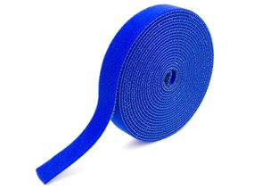 Picture of 1/2 Inch Continuous Blue Hook and Loop Wrap - 5 Yards