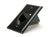 Picture of 1-Gang Recessed Low Voltage Cable Plate - Black