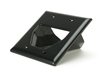 Picture of 2-Gang Recessed Low Voltage Cable Plate - Black