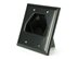 Picture of 2-Gang Recessed Low Voltage Cable Plate - Black - 1 of 3