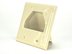 Picture of 2-Gang Recessed Low Voltage Cable Plate - Ivory - 1 of 2