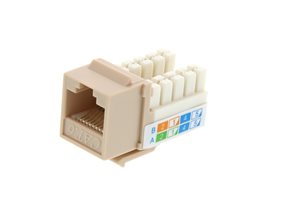 Picture of Cat 6 SpeedTerm Keystone Jack 90 Degree 110 UTP - Ivory