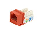 Picture of Cat 6 SpeedTerm Keystone Jack 90 Degree 110 UTP - Orange