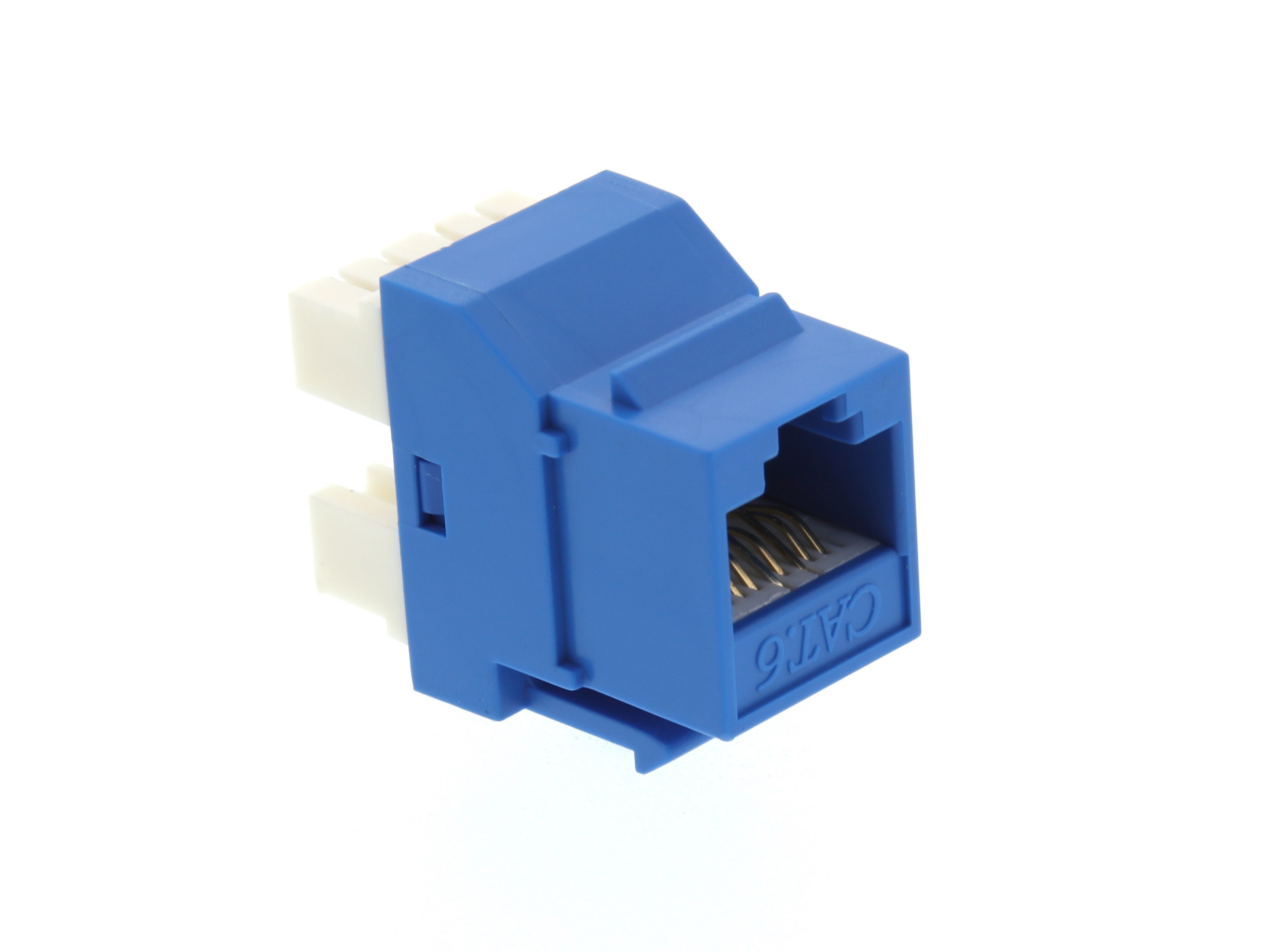 Cat6 Speedterm Keystone Jack 180 Degree 110 Utp Blue 