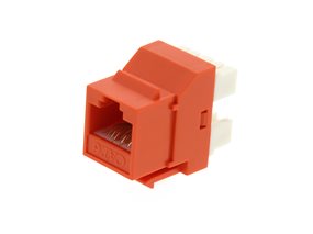 Picture of Cat 6 SpeedTerm Keystone Jack 180 Degree 110 UTP - Orange